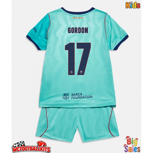 Barcelona Anthony Gordon #17 Replica Third Stadium Kit for Kids 2026-27 Short Sleeve (+ pants)
